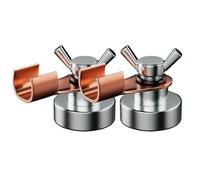 Pince de soudage magnétique - Puissance nominale 500 A - Cuivre - Connecteur de courant d'arc - Aide au positionnement en métal - Maintien d'aimant puissant, outil de contact stable en acier | Liaison