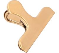 Pince de style nordique en couleur laiton - acier inoxydable, vintage rétro en forme de T, idéal pour organiser des documents, des lettres et comme trombone pratique