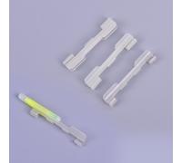 Pince De Support De Lumière De Pointe De Canne À Pêche De Nuit De 6 Pièces Utilisée Sur Le Conducteur De Canne À Pêche Pour Le Bâton Lumineux Fluorescent Chimique