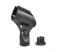 Pince de support de micro en plastique avec filetage en laiton Support de | Convient aux micros de 30 mm, corps en plastique, filetage femelle en laiton, écrou adaptateur inclus, prêt pour studio