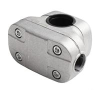 Pince de support de poignée en alliage d'aluminium pour débroussailleuse et tondeuse poussée compatible avec les tubes de poignée standard de 18,5 mm (28 mm)