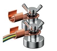 Pince de support de soudage magnétique | 2 x outils de serrage au sol | Magnétisme puissant 500 A cuivre électrode support de soudage