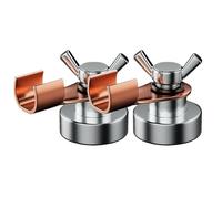 Pince de support de soudage magnétique avec 2 têtes magnétiques - Puissantes pinces de soudage en cuivre 500 A pour un travail des métaux sûr et efficace - Pince de support de soudage magnétique