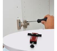 Pince de support en alliage d'aluminium de 75 mm pour cadre de façade, outils de positionnement sans cadre, outil de positionnement avec échelle double face, kit de localisateur, gabarit