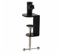 Pince de table C, pince de bureau en fer, support réglable pour bras de microphone et lampe de table de bureau (noir)