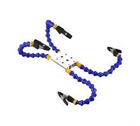 Pince de table de soudage Troisième main avec bras flexibles, fixation de station de soudure en alliage d'aluminium pour maintenir des composants, fils, PCB réparation assemblage (4 griffes)