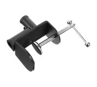 Pince de Table Métal pour Micro, Support Cantilever Bureau Stable | Base Métal Noire, Double Orifice pour Tube, Gain de Place, Usage Maison et Création Vidéo