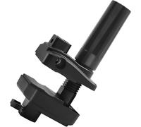 Pince de table pour microphone - Support de bureau anti-secousses avec 5 trous, s'adapte à 8 cm d'épaisseur, support de micro multifonction pour support de micro, facile à installer, blanc (noir)