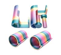 Pince de table - Support dè rouleau d́e toile | Kit dë sùpport ďe ròuleau dė tòile pour peinture diamant, ensemble d́e 4 pièces sup̃port dé toîle réglable, clips d'art colorés, outil đ'organisation ď