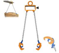 Pince de tambour robuste pour chariot élévateur - Outil de levage de baril d'huile pour une utilisation industrielle et atelier - Matériel de transport de matériaux, grue de levage de chariot