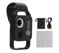 Pince de téléphone/support de microscope, excellente compatibilité avec batterie 110 mAh 200x lentille de microscope 6000-6500 K LED pour projet expérimental