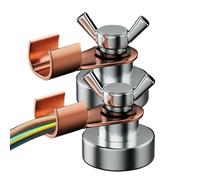 Pince de terre magnétique - Pince de terre pour soudure, support magnétique fort, outil en métal robuste | Accessoire de fer à souder MIG TIG pour ateliers, fabrication de ga