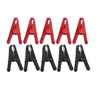 Pince de Test électrique Pince de sécurité isolée Pince de Charge de Puissance à Haute conductivité pour Test de Circuit de Batterie de Voiture en Laiton PVC 10 pièces