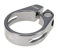 Pince de tige de selle de vélo, pince de déblocage rapide de bicyclette Clip de tube de selle de vélo en alliage d'aluminium de 34,9 mm pour tige de selle de 30,4/30,8/31,6 mm.(Gris)