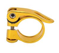 Pince de tige de selle en alliage d'aluminium, 34.9mm, Durable, à dégagement rapide, pour Tube de selle (Or)