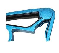Pince de transposition à fixation rapide, Capodastre de guitare en alliage d'aluminium avec tapis sol multicolore for outils lutherie et théorie la, permettant changer tonalité(Blue)