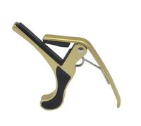 Pince de transposition à fixation rapide, Capodastre universel en métal for guitare (lot de 2, multicolore) for guitares acoustiques, classiques et électriques(Gold)