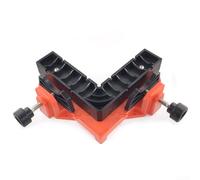 Pince de travail du bois à angle droit avec positionnement réglable à 90 degrés et doublure antidérapante conçue pour une planche précise (orange)