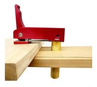 Pince de travail du bois conçue pour les tables de rabot avec mécanisme d'insertion de tige cylindrique et système de réglage manuel à trois niveaux (C)