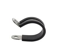 Pince de tuyau, Collier de serrage for tuyau doublé de caoutchouc en acier inoxydable 304, Clip de selle, ensemble de Clips P multiples