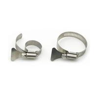 Pince de tuyau torsadée en acier inoxydable 304 - Avec poignée pour tuyau d'eau et d'air - Pince de pantalon robuste pour tuyau d'échappement automobile, industriel et plomberie (175-197 mm)