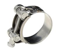 Pince de tuyauterie, engrenage à ver pour tuyaux sanitaires - lisse - Collier de serrage en acier inoxydable - Clip de tuyau réglable robuste et stable pour les véhicules sanitaires