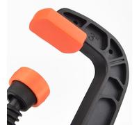 Pince de type G en plastique pour projets de travail du bois et du métal, outil de menuiserie robuste avec libération rapide, 5,1 cm et 7,6 cm (7,6 cm)