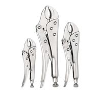 Pince de verrouillage 5/7/10 pouces, pince à mâchoires incurvées puissante et robuste, pression multifonctionnelle, outils clé(5in)