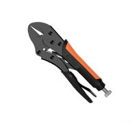 Pince de verrouillage, avec mâchoire mobile vers l'avant et vers le haut pour une force maximale de serrage des tuyaux dans le travail des métaux, entretien de voiture (tête droite de 17,8 cm)