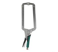 Pince de verrouillage en C en acier à haute teneur en carbone avec vis réglable, pinces de soudage robustes pour le travail du bois, fixation électrique, mécanisme de déclenchement rapide, argenté