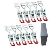 Pince de verrouillage | Outils de travail du bois robustes de 10 pièces | à bascule robuste pour armoire, pour maison, bateau, poulailler, couvercle de tiroir, gril de congélateur