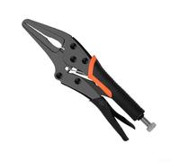 Pince de verrouillage robuste pour fixer des tuyaux dans l'atelier avec une forte adhérence pour le travail du métal et la réparation automobile Outil en alliage d'acier noir (22,9 cm)