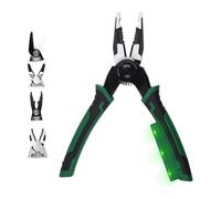 Pince d'électricien multifonction en alliage d'acier avec 5 têtes détachables et détection de tension pour un usage professionnel Détecteur de tension Pince à sertir
