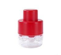 Pince dénoyauteur, dénoyauteur multiple pour une utilisation en cuisine avec un mécanisme intuitif à presser et démouler, élimine les noyaux jusqu'à 7 cerises 13 x 9,2 x 9,2 cm (rouge)