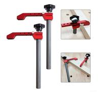 Pince d'établi robuste en alliage d'aluminium pour support fiable de menuiserie (19 mm)