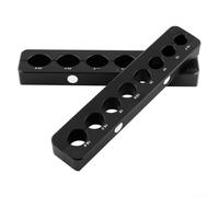 Pince d'étau pour réparation de vélo en alliage d'aluminium avec base magnétique pour moyeu, roue, fourche et pédalier (modèle 004-rouge)