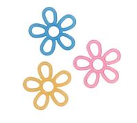 Pince d'Extenseur de Doigt en Silicone Haute Résistance Renforceur d'Exercice pour la Rééducation des Mains Bleu Jaune Rose Ensemble de 3 Pièces