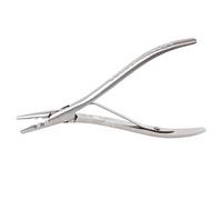 Pince d'extension de cheveux en acier inoxydable - Micro anneau à 2 trous et outil I-Tip pour salon, installation/retrait sans dommages