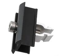 Pince d'extrémité de panneau solaire pour clip pour modules PV en acier inoxydable avec clips de fixation en alliage de 3050 mm pour maison de camping-car (clip central, noir)