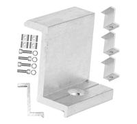 Pince d'extrémité pour module solaire, 4 pcs, pour hauteur de module de 45 mm, en Aluminium, accessoires de fixation inclus, Rail de montage solaire Accessoires pour modules avec cadre