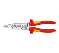 KNIPEX Pince pour installations électriques, 1000V, pour couper les câbles, dénuder, sertir les embouts, saisir, plier, multi-outils, 13 86 200