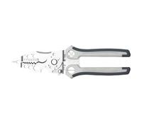 Pince électrique compacte tout usage avec fonction de sertissage réglable et pince à dénuder robuste pour cisailler les câbles