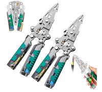 Pince électrique tuvilo de mise à niveau 2025, dénudeur de fil de tournevis à stylet pliant, dénudeur de fil électrique multifonctionnel pour couper et tirer des câbles, coupe-câbles à sertir(2pcs)