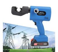 Pince éLectrohydraulique, Pince Sertir Hydraulique Rechargeable 70/240/300mm², Outil Sertissage Cosses En Cuivre Et Aluminium avec Matrices Et Mallette Transport pour Communications,SME-70
