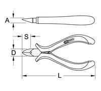 KS Tools 500.7084 ESD Pince coupante latérale 125 mm