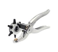Rapid 5000408 RP03 Pince à poinçons pour cuir, Pour un Usage professionnel et pour le Bricolage, Pince perforatrice avec 6 tailles de poinçons - (2.0 à 4.5 mm)