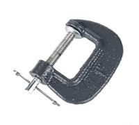 Pince en acier en forme de G pour travail du bois avec construction épaisse et réglable, prise en main sûre pour plastique, pierre, bois et métal, idéale pour les ateliers (2,5 cm)