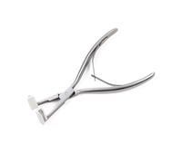 Pince en acier inoxydable argentée pour sceller les rubans adhésifs et les extensions de cheveux à la