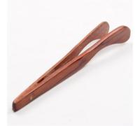 Pince en bois à finition lisse pour toast, salade, sucre, glace et thé - Conçues pour soulever facilement et placer avec précision les aliments (5#)