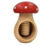 Pince en bois de noyer en forme de champignon, outil de casse-noix facile avec mécanisme à vis, cracker portable en bois pour noix, noix de pécan, noisettes, châtaignes, outil de cuisine multifonction